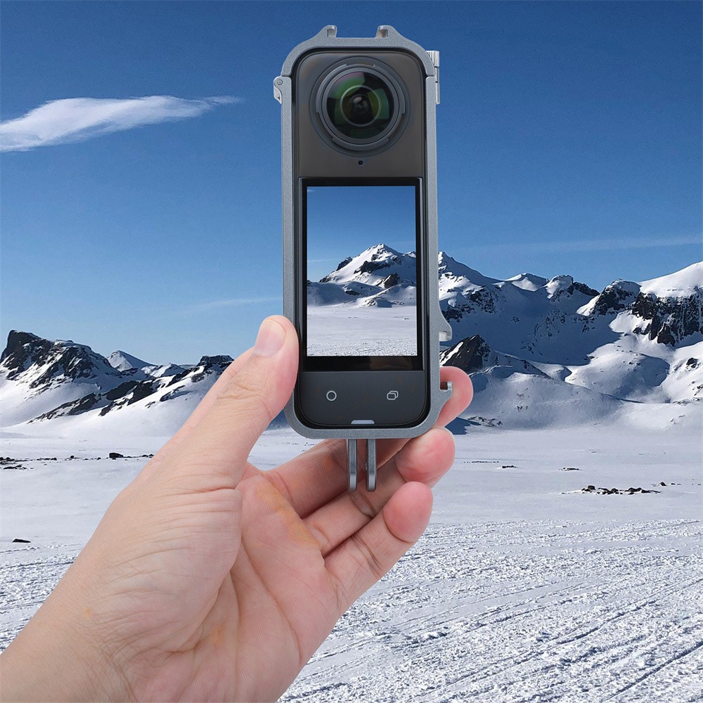 Protective Aluminium Shock Drop Resistant Bezel For Insta360 X4 Panoramic Camera