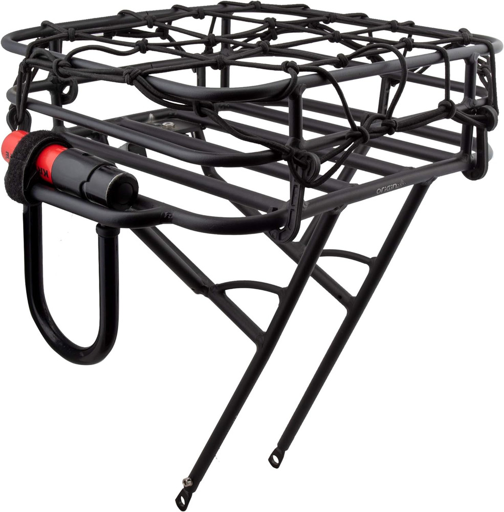 Rush Front Basket Rack for 26-29" Bikes - Sleek Black Design
