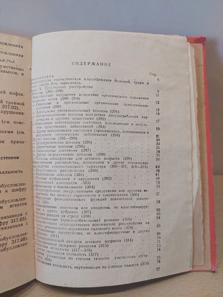 Soviet Book Samizdat Psychiatric Disorders ICD 9. Moscow 1982.