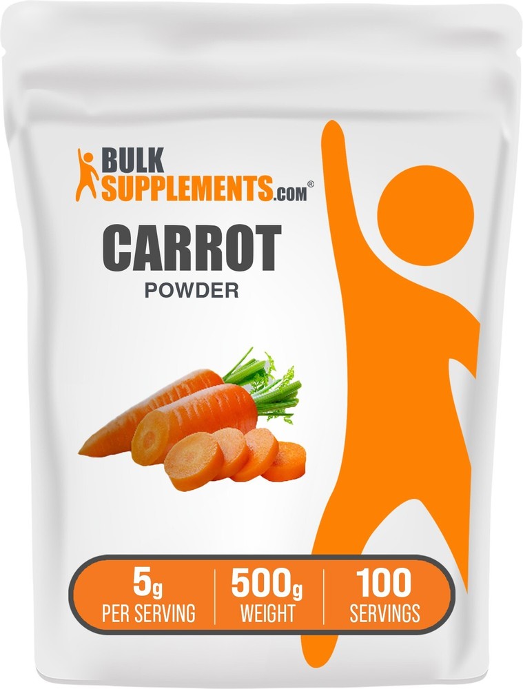 BulkSupplements Carrot Powder 500g - 5g Per Serving