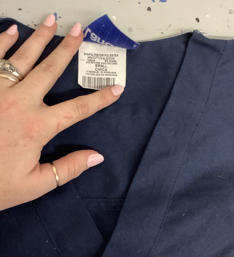 Landau Scrubs - Navy Blue Scrub Set - Small