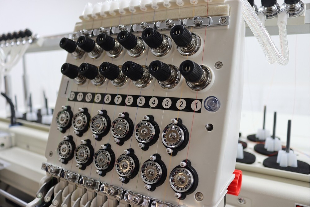 Commercial Embroidery Machine Double Head 12 Needles DIY Computerized Sewing