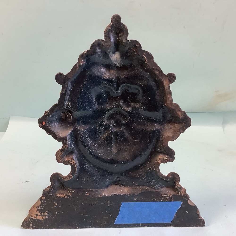 Cast Iron Doorstop Victorian Design 8 3/4”H