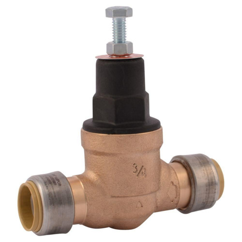 Sharkbite EB45 Pressure Regulating Valve, Direct, 3/4 Inch Push to Connect, Poly