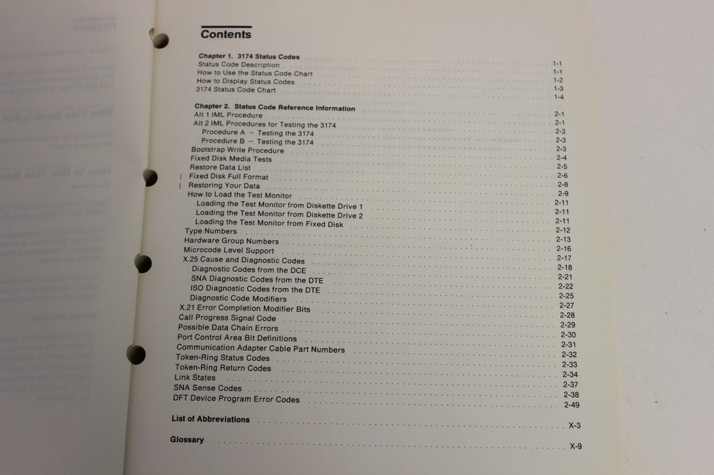 IBM 3174 ESTABLISHMENT CONTROLLER STATUS CODES USER'S GUIDE GA27-3825-05