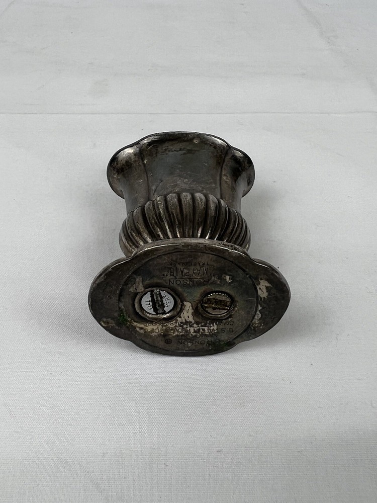 3” Vintage Ronson Mayfair Silver Plated Cigarette Lighter