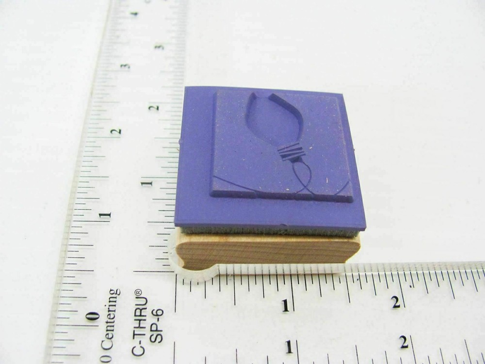 Holiday Tree Bulb Rubber Stamp - Stamp Set A543