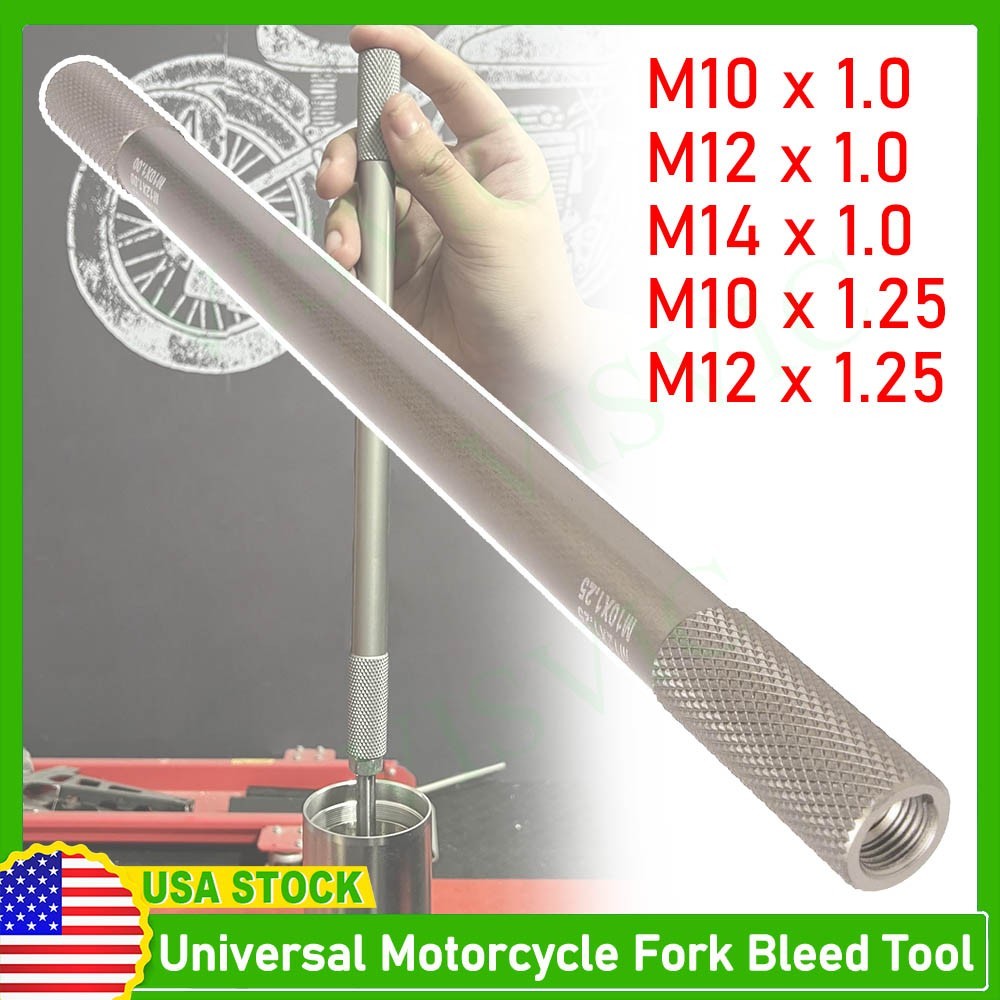 Universal Motorcycle Fork Bleed Tool, diy motorcycle suspension repair