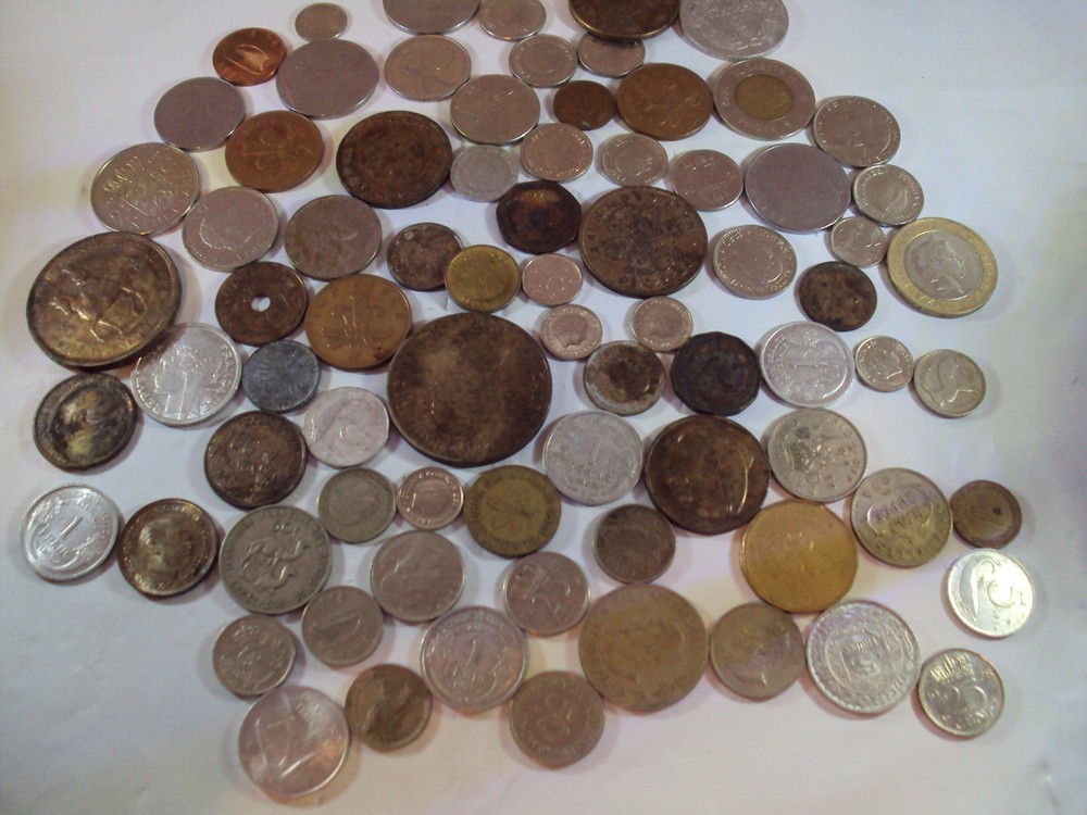 112 foreign coins from around the world