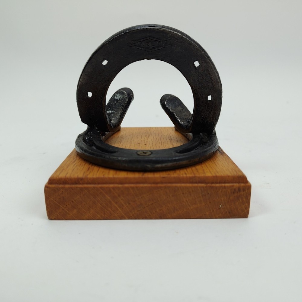Vintage Diamond Pony Horseshoe Handcrafted Display Rack Wall Mount Hook Decor