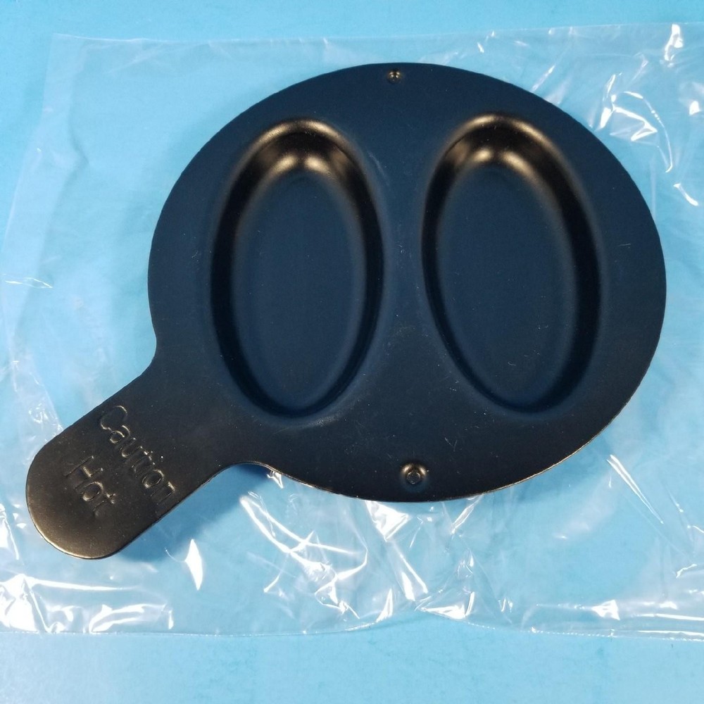 GT Xpress Redi Set Go DOUBLE OVAL PAN Bonus Insert Omelet Eggs Meat Replacement
