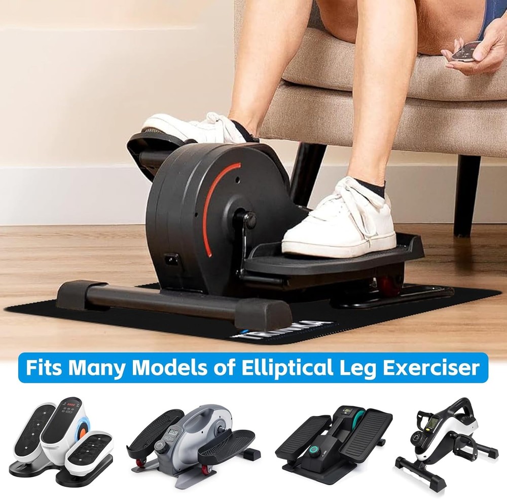 Non-Slip Workout Mat for Under Desk Elliptical Machine, Mats for Exercise Equipm