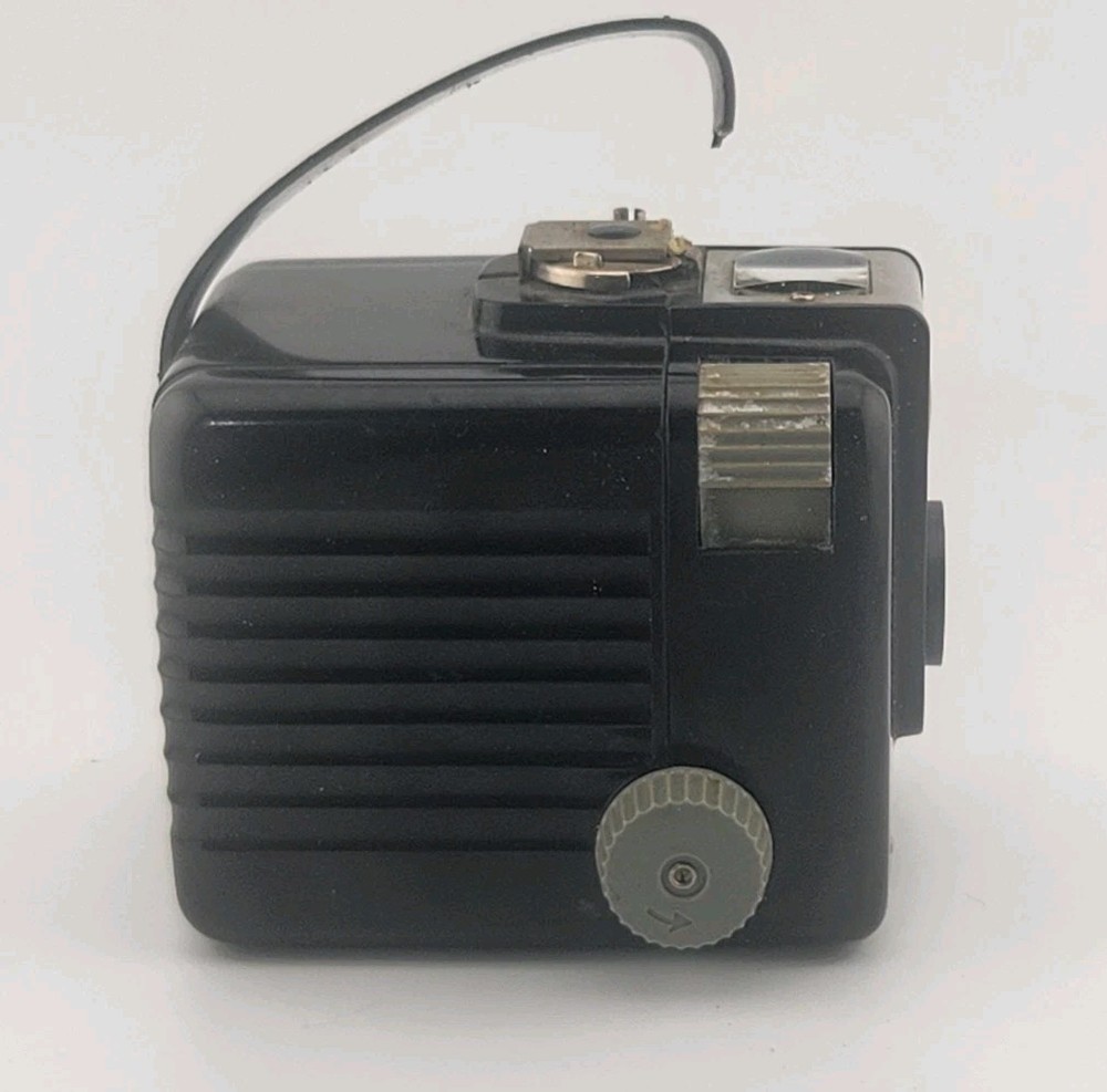 Kodak Brownie Hawkeye Flash Model Camera Vintage Untested Strap Damage
