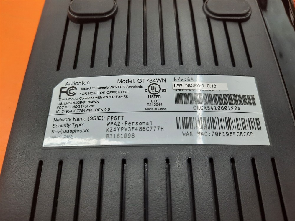 ⭐️⭐️⭐️⭐️⭐️ Actiontec GT784WN Wireless Modem Router