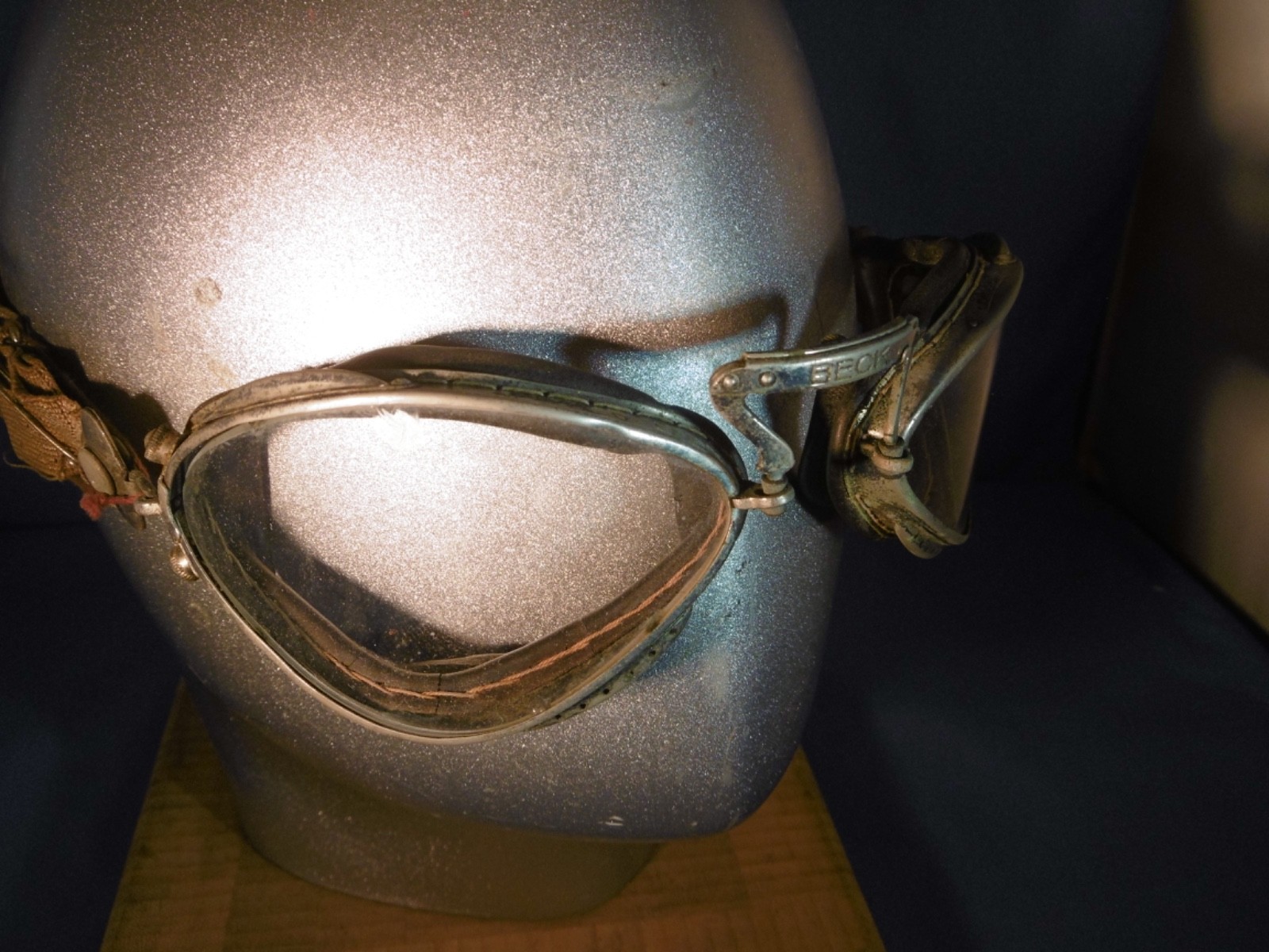 1910 - 20 BECK Goggles Aviator Pilot Italy Torino War Motorcycle