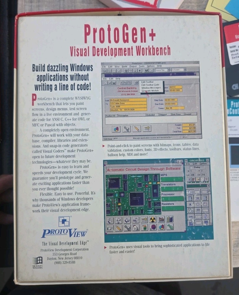 ProtoGen+ Visual Development Workbench for dazzling win apps CIB Complete