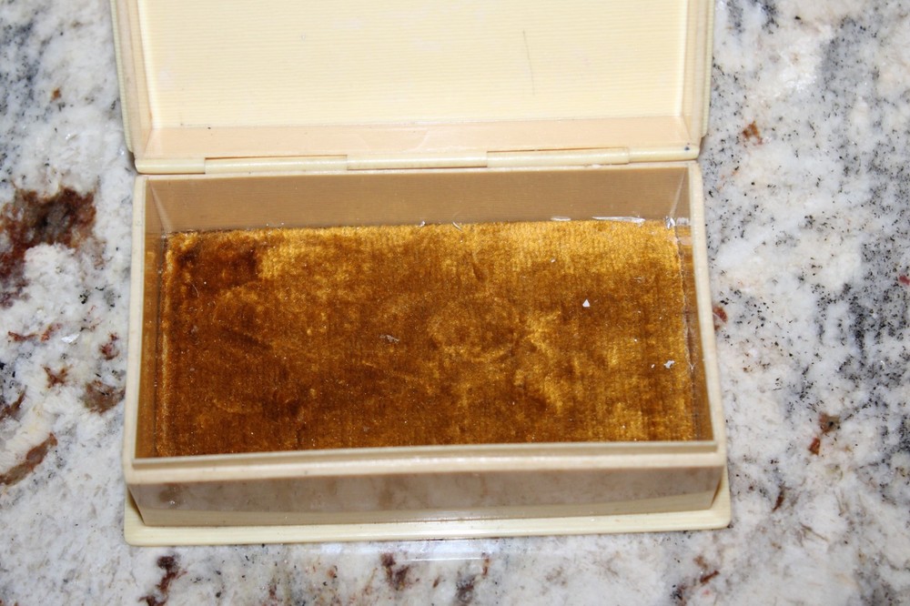 Vintage Celluloid Gillette Razor Box Holder