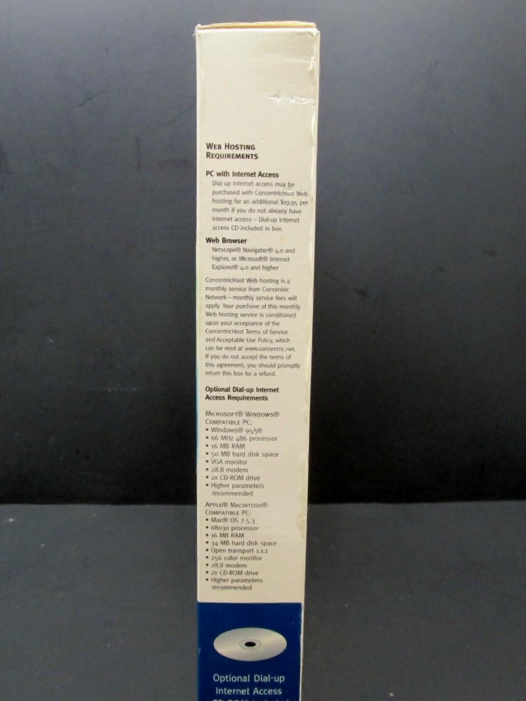 Web Site, Web Design & Desktop Publishing for Dummies, Concentric Network, 1999