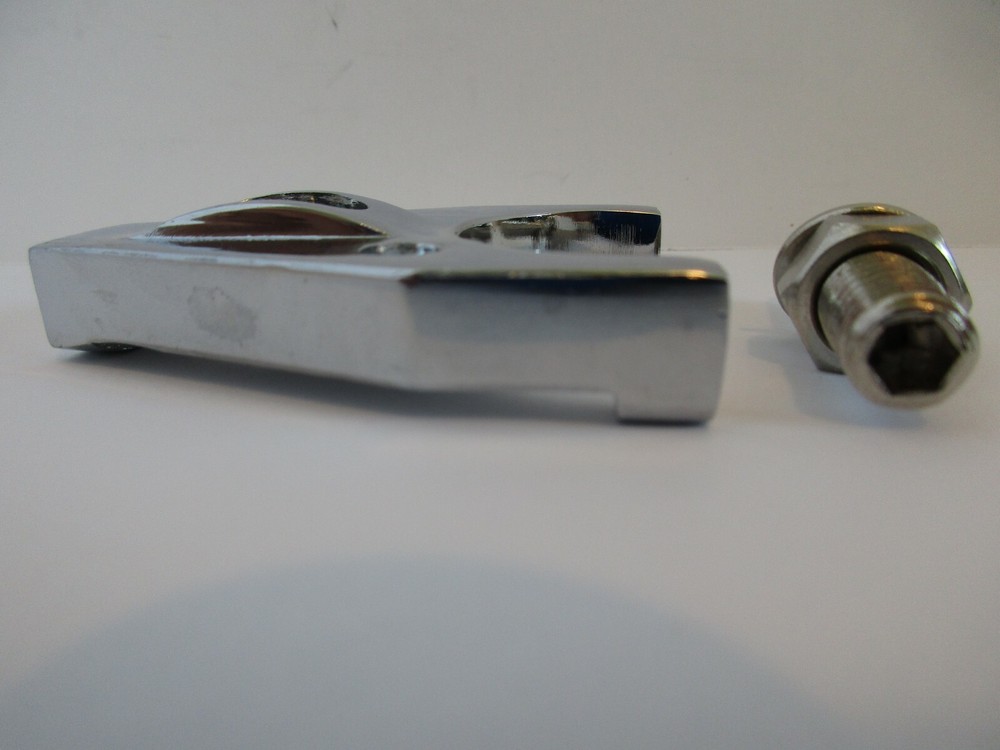 DISTRIBUTOR CLAMP CHROME Billet ALUMINUM CHEVY Hold Down HEI sbc bbc #5116