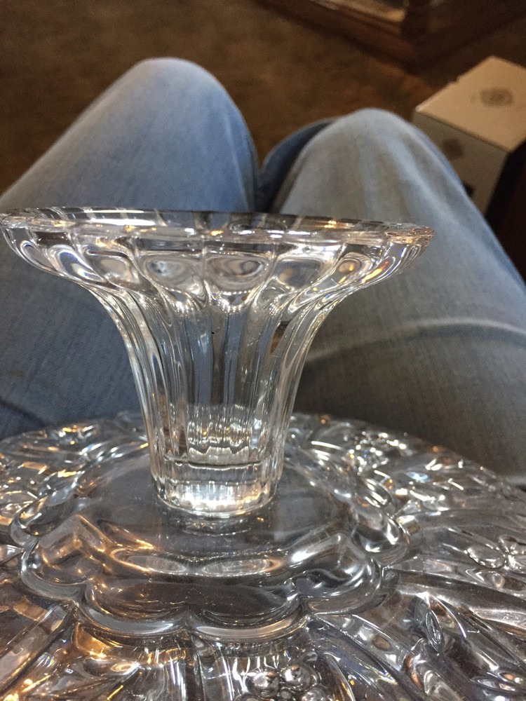 StudioCrystal Cassandra Collection Fine Crystal Footed Dish