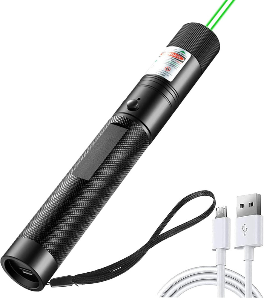 Laser Pointer High Power, Green Laser Pointer Indicator Light, USB Charge，Presen