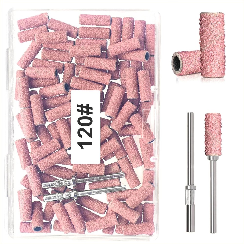 Small Sanding Bands with Upgraded m Mandrel Bit, 120 Grit for
