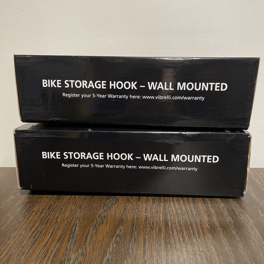 2 Vibrelli Bike Storage Wall Mounted Hooks