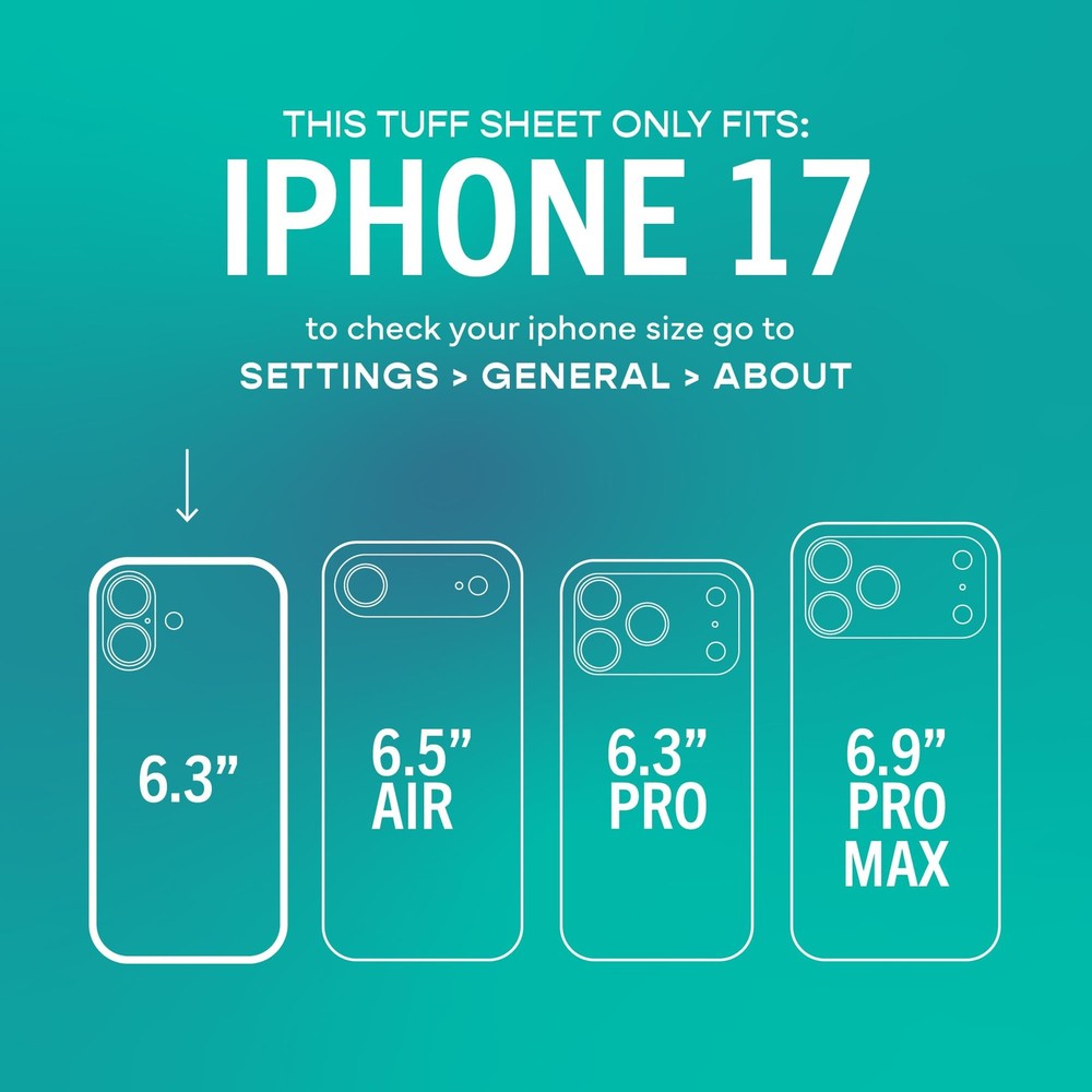 ® iPhone 17 Screen Protector - 2-Pack Tempered Glass Screen Protectors - Tuff...