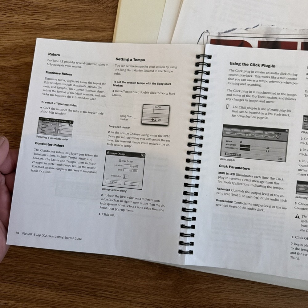 Digidesigns Getting Started Manual Digi 002 & Digi 002 Rack & Reason Adapted Etc