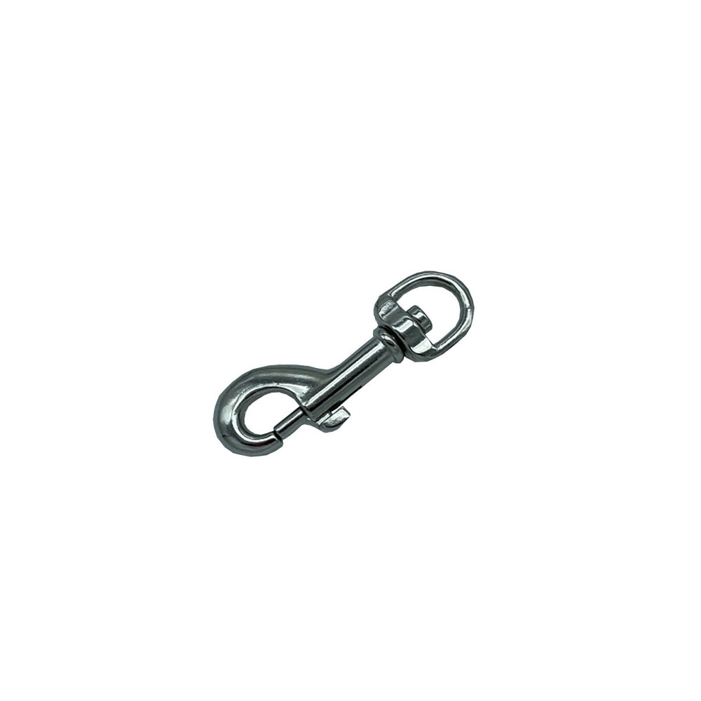 CL Solid Die Cast SMALL Swivel Trigger Hook (9mm Round Eye) Nickel Plated