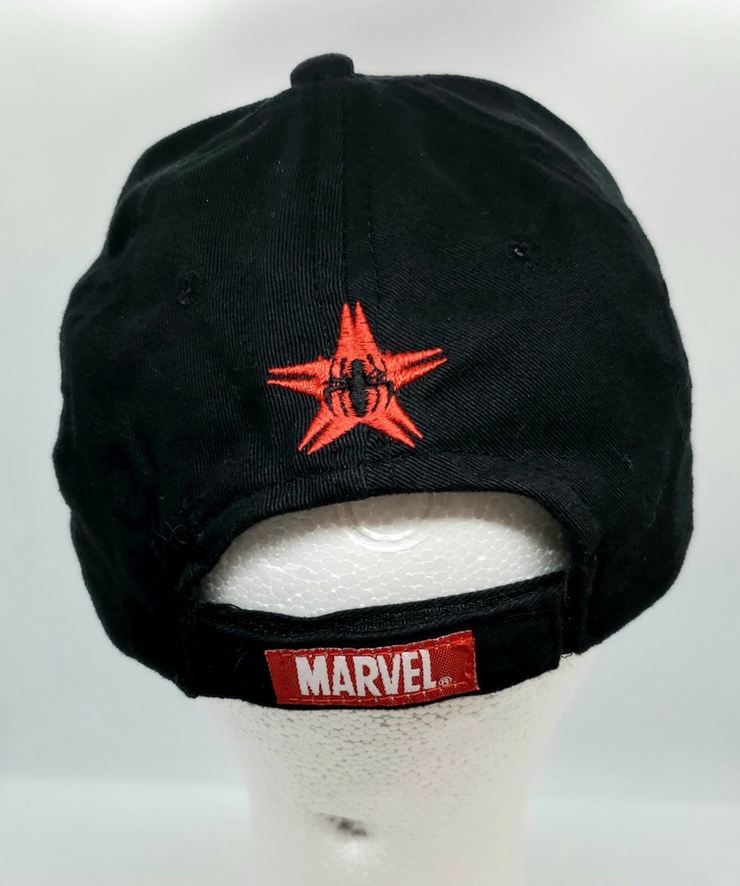 2007 Marvel The Amazing Spiderman Baseball Cap Hat Adjustable Hook & Loop EUC