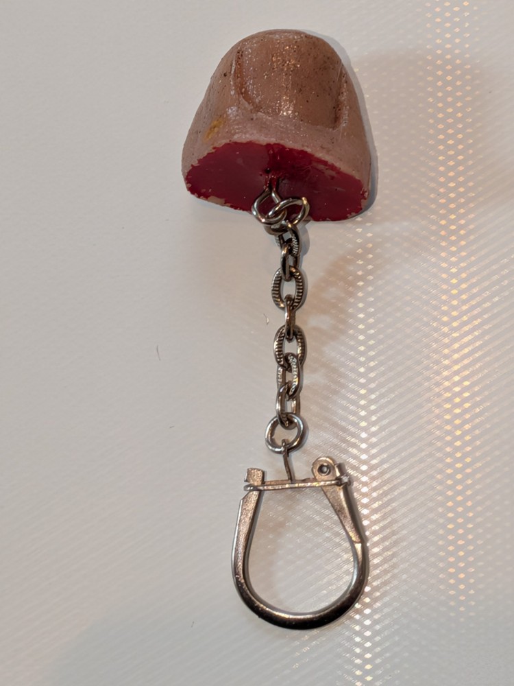 Severed Big Toe Key Ring