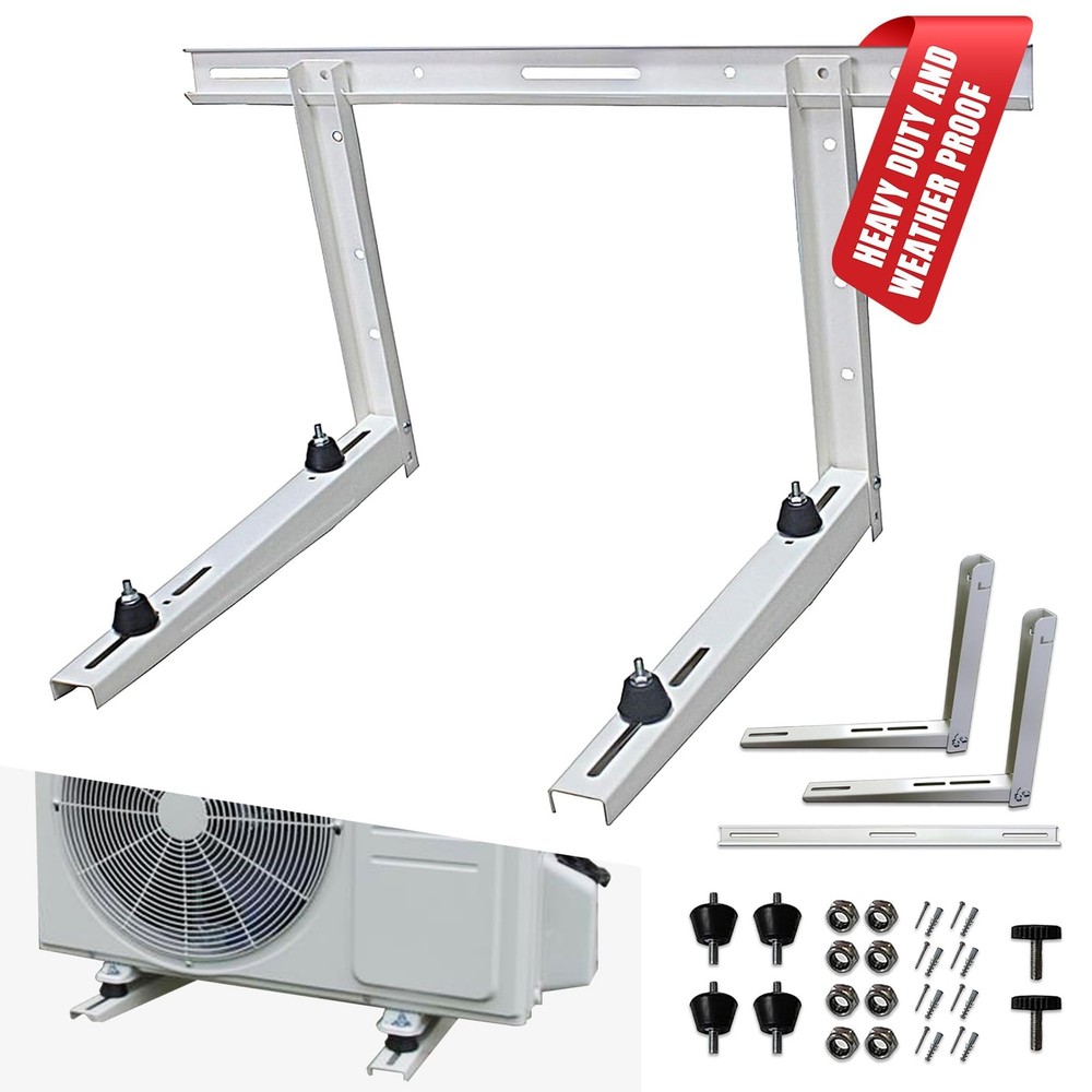 Outdoor Wall Bracket - Mini Split Mounting Bracket - Ductless Air Conditioner