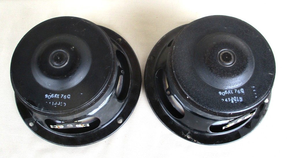 Unbranded 906A176C 4-Ohm 6.5" Polycone Woofer Speakers Pair Tested