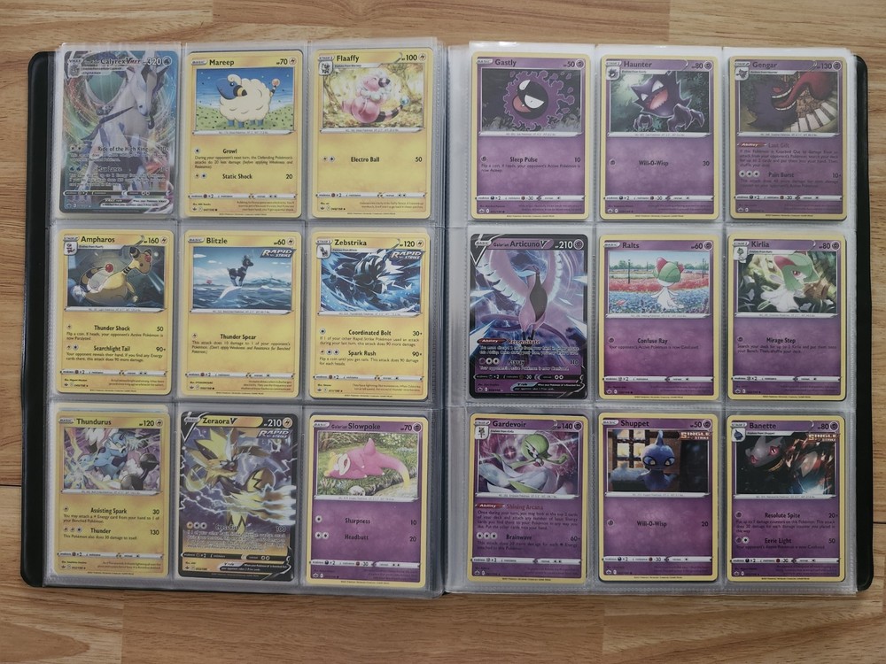 Chilling Reign Complete Base Set w/ Binder 167 Cards NM