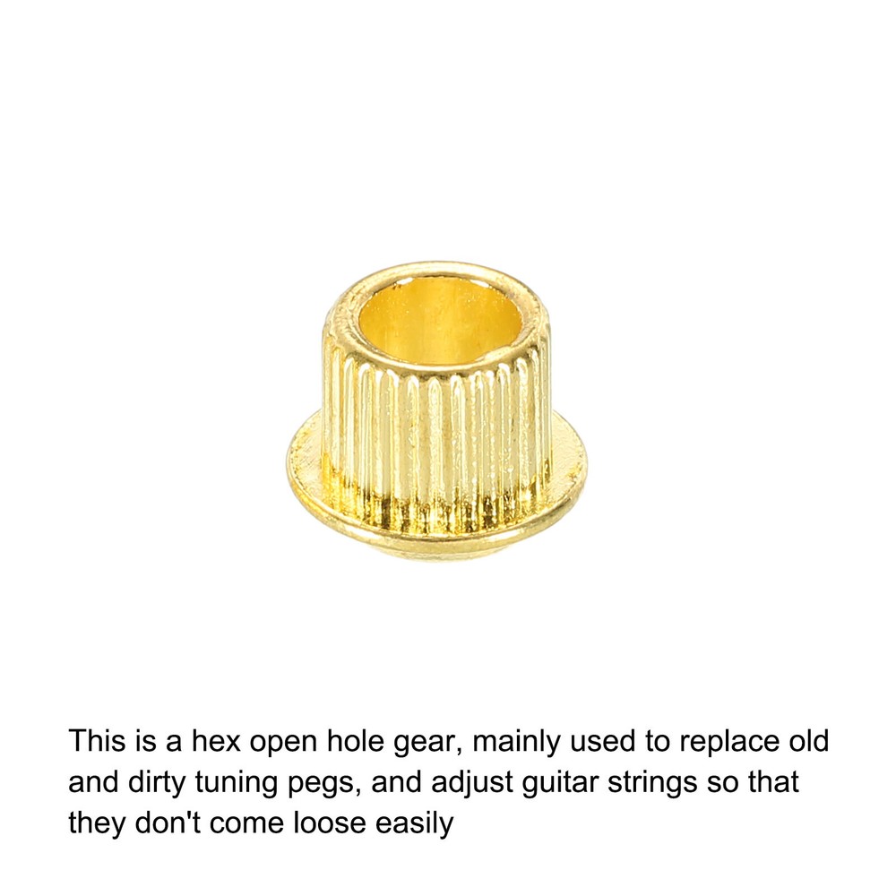 Guitar Tuner Conversion Bushing Adapter Ferrules Conversion Zinc Alloy Gold Tone