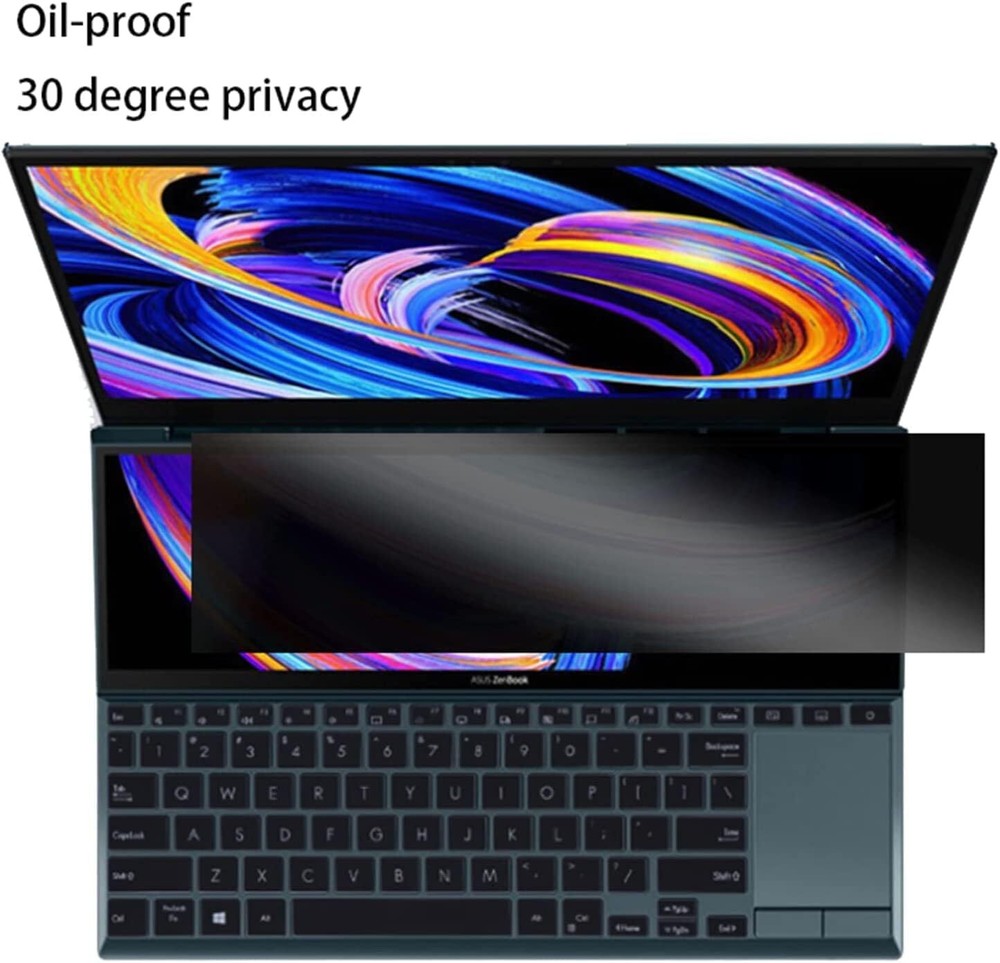 Privacy Screen Protector Designed for ASUS ZenBook Pro 14 Duo OLED black