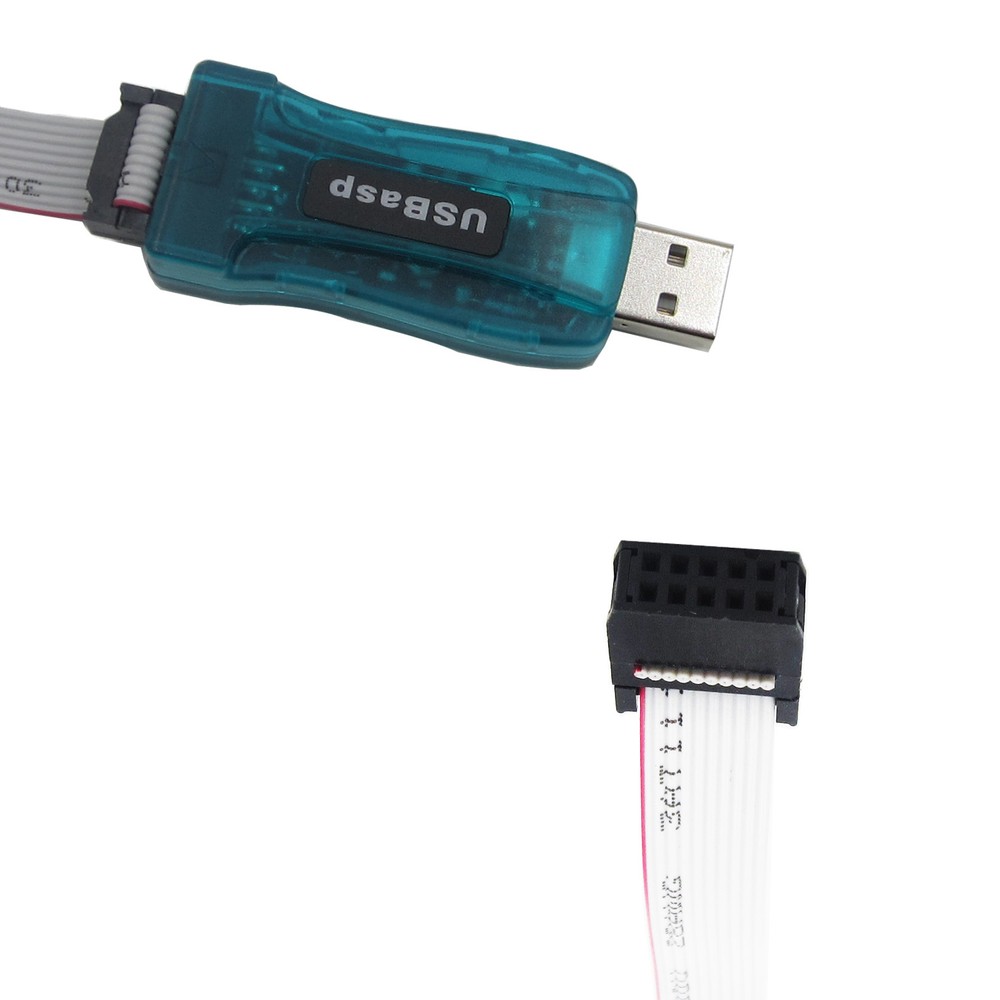 USBASP USBISP AVR Programmer Adapter 10 Pin Cable USB ATMEGA8 ATMEGA128 Arduino