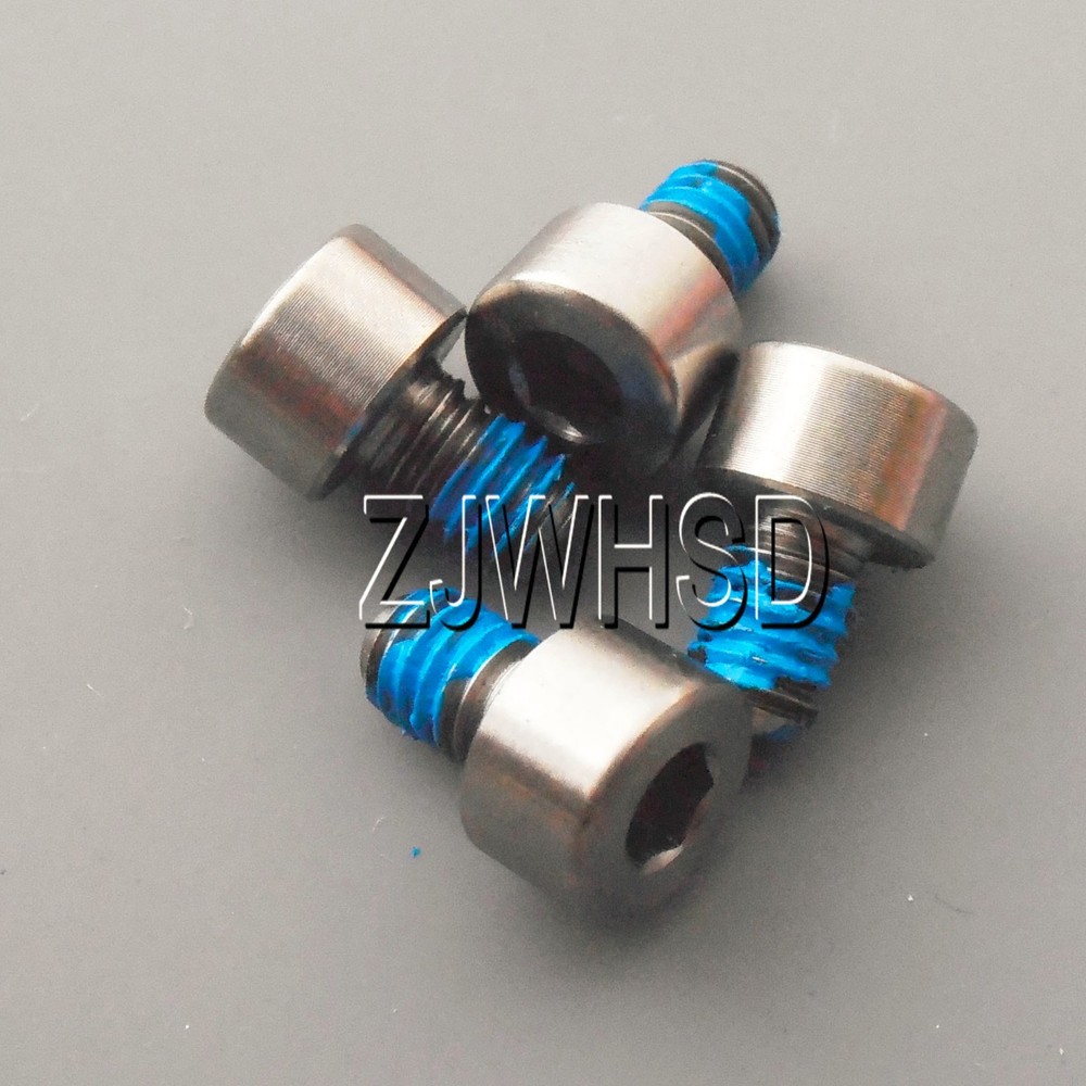 4pcs M4 x 6 Ti Titanium Screw Bolt Allen Hex Socket Cap Head with ThreadLocker