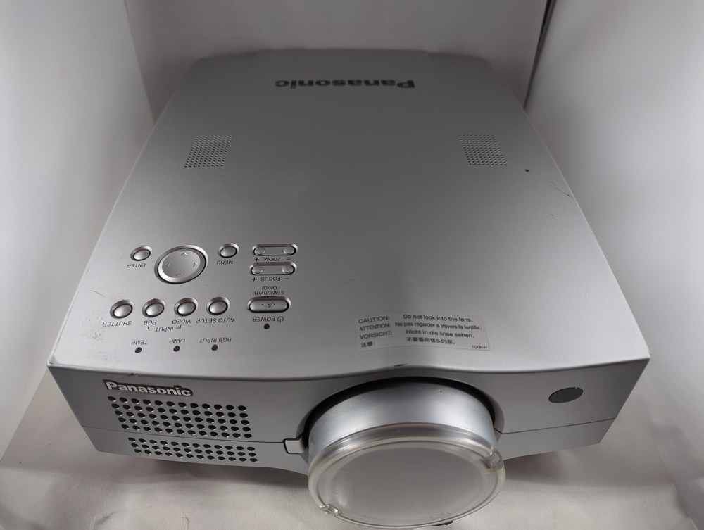 Vintage 2002 Panasonic Projector Model PT-L750U - Powers On and Displays