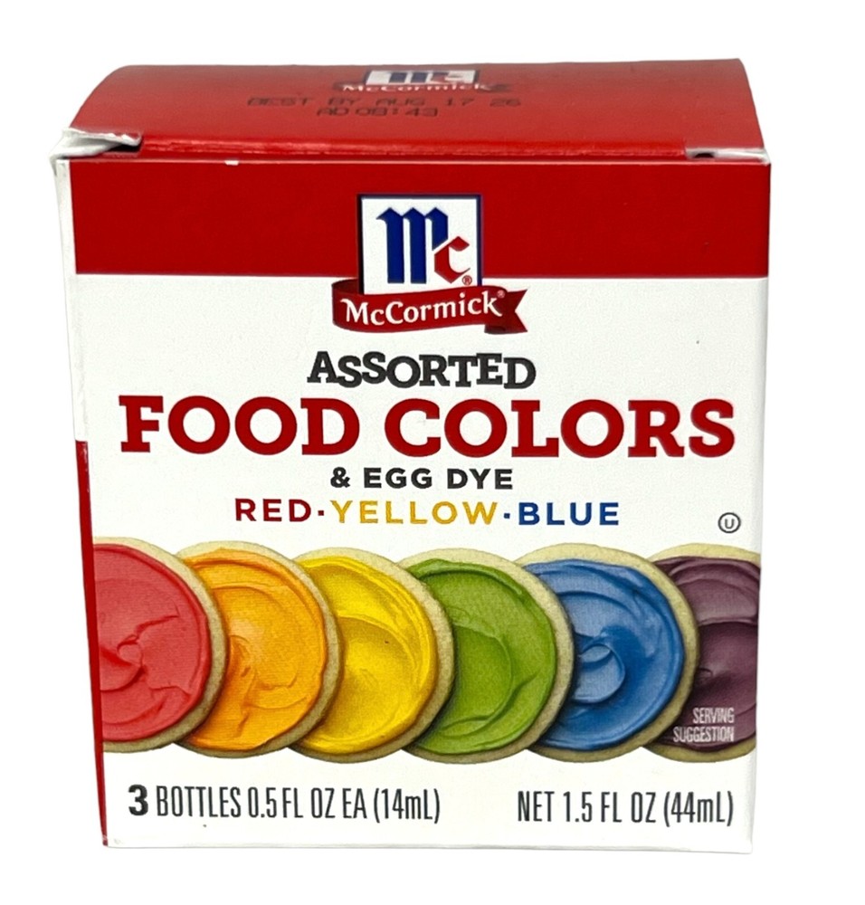 McCormick Assorted Food Coloring 3 pack Color