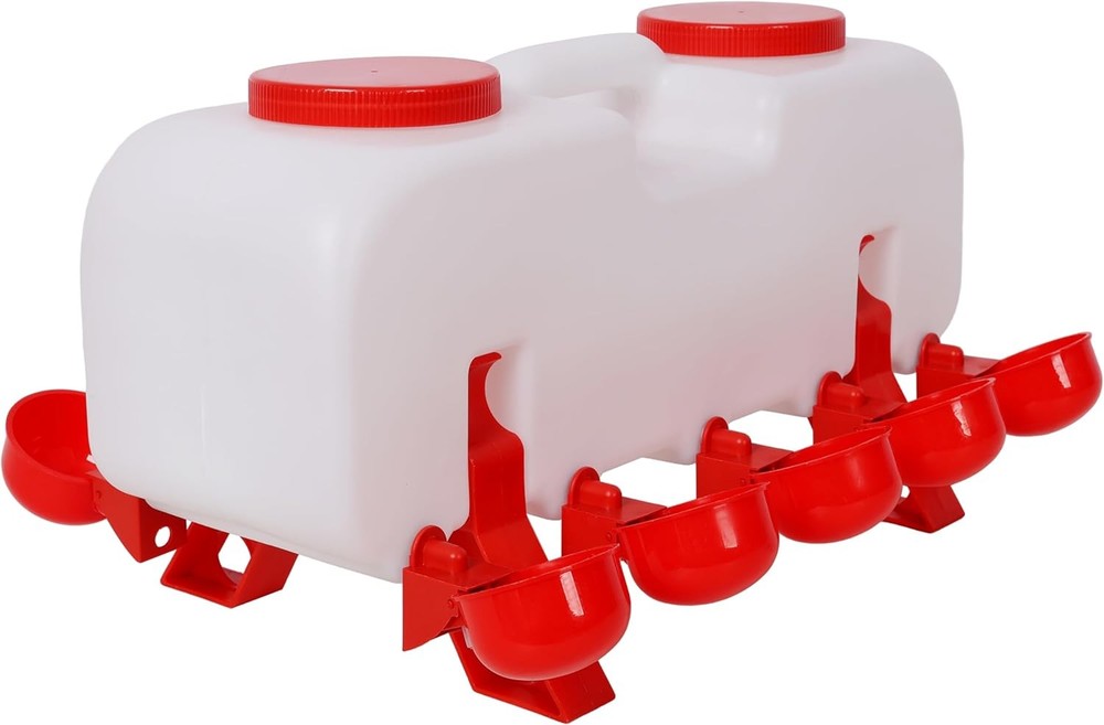 Automatic/Semi-Automatic Chicken Waterer Cups,Water Feeder with 10 Drinking Cup