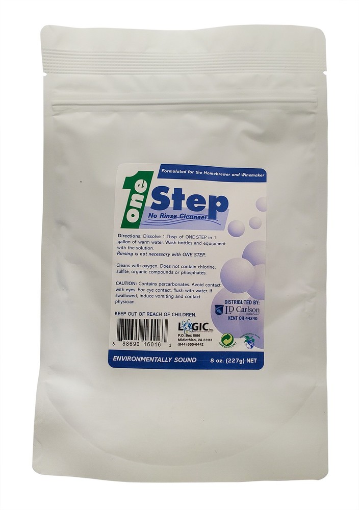 One Step 8 oz - No Rinse Cleaner For Homebrewing Beer and Wine Making