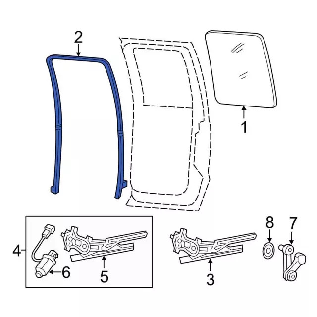 Genuine Ford Window Channel DC3Z-2625766-A