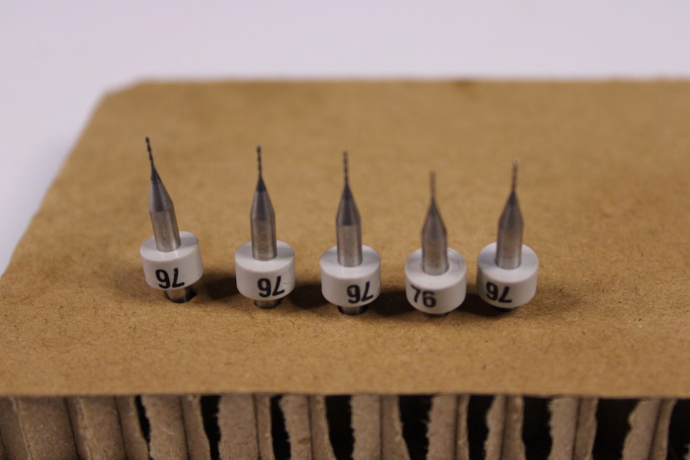 5x Number 76 CARBIDE END MILL 2 FLUTE KYOCERA