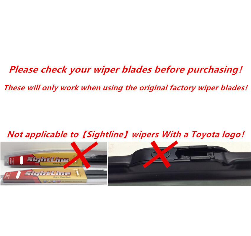 GENUINE FRONT WINDSHIELD WIPER RUBBER INSERTS REFILL FOR 20-24 TOYOTA HIGHLANDER