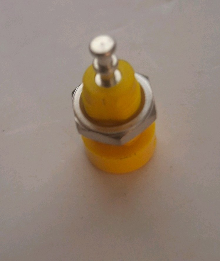 Banana Jack, Panel Mount , Yellow