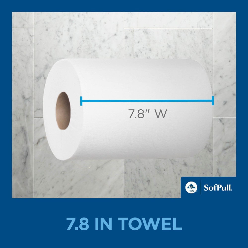 Paper Towel White, 8 Rolls Per Case