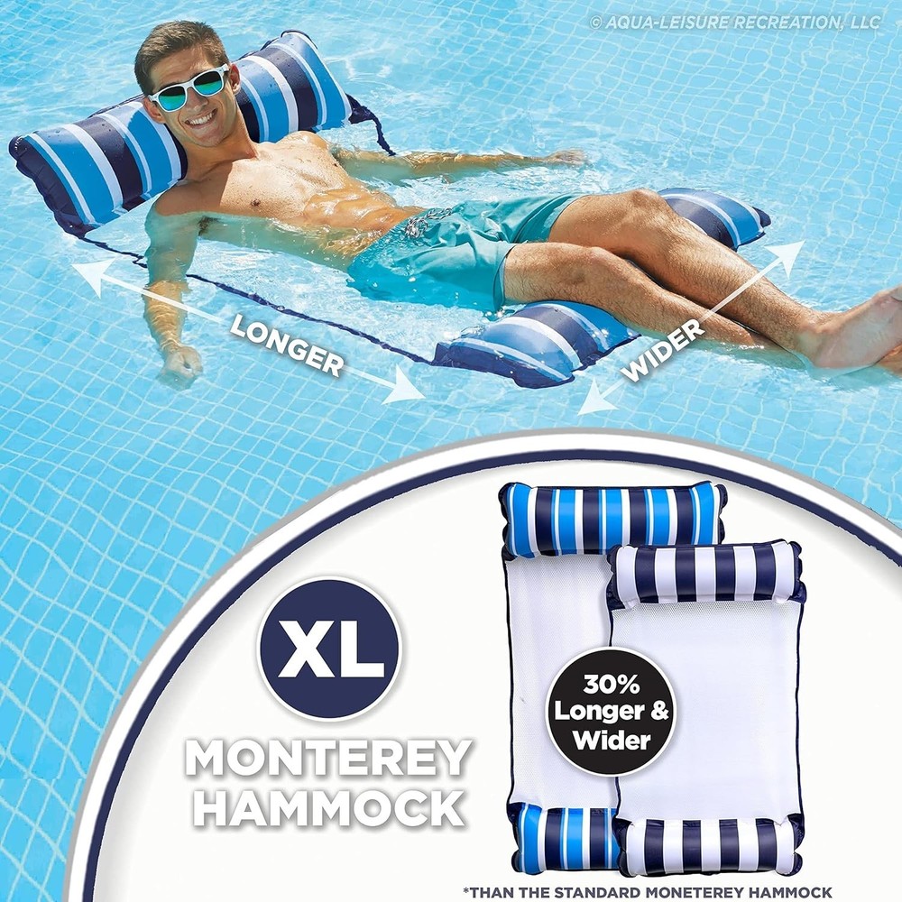 Patented Aqua 4-in-1 Hammock Float - Thrilling Waterside Experience