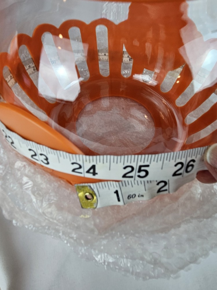 NIB Ecolution Patented Micro-Pop Microwave Popcorn Popper ORANGE